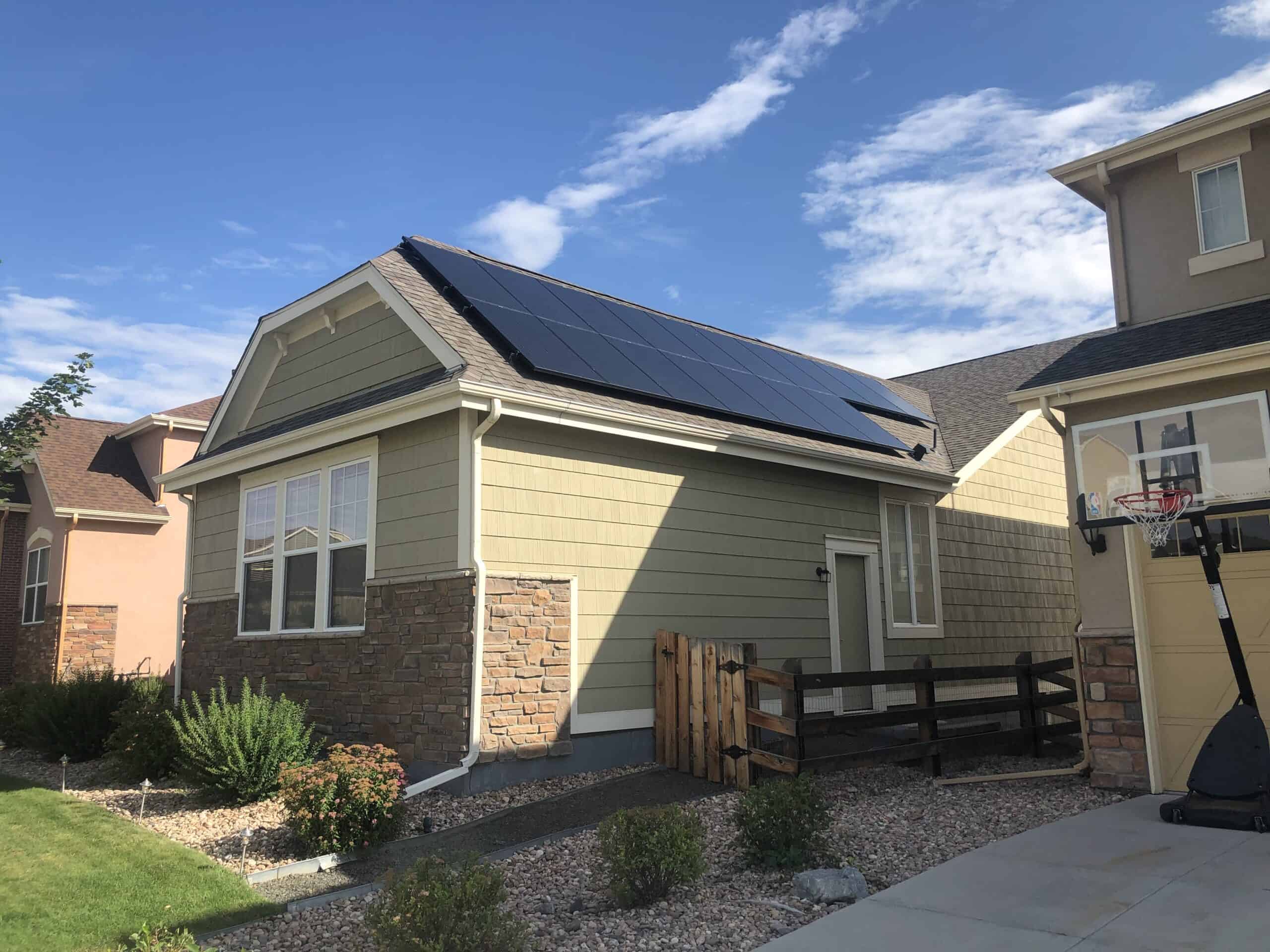 home with solar panels denver