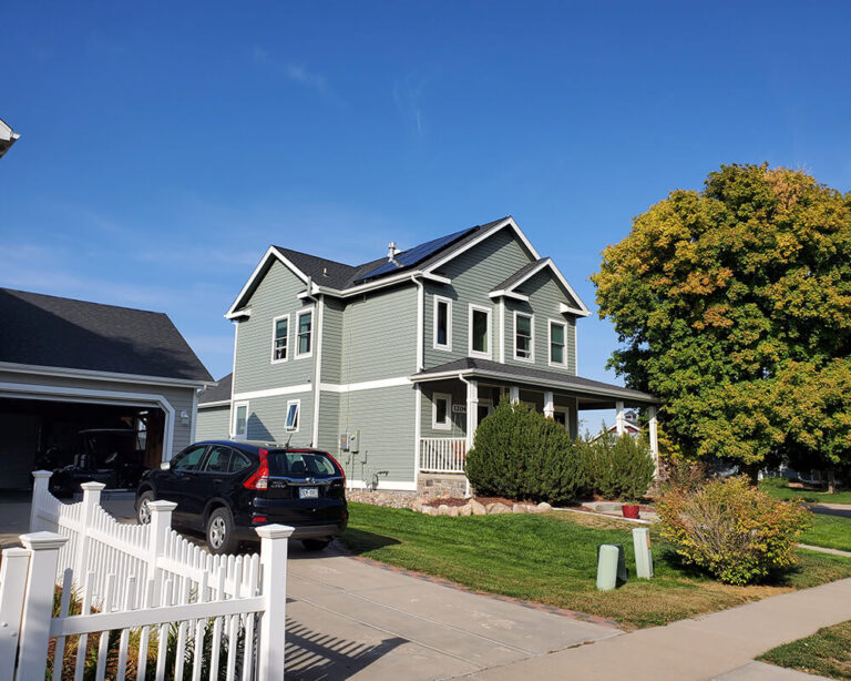 residential home with solar power
