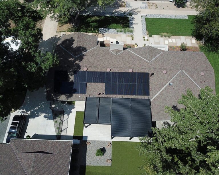 solar installation for residential roof