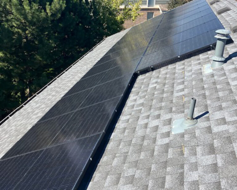 solar installation for residential roof
